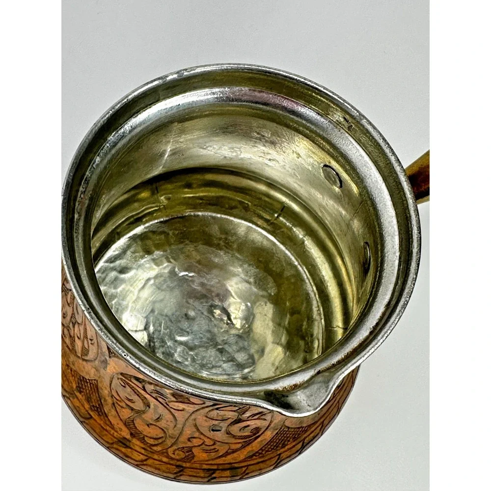 Vintage Engraved Solid Copper Turkish Arabic Coffee Pot The Silk Road Trade